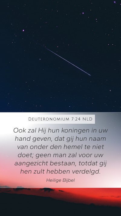 Deuteronomium 7:24 NLD Bible Verse Image