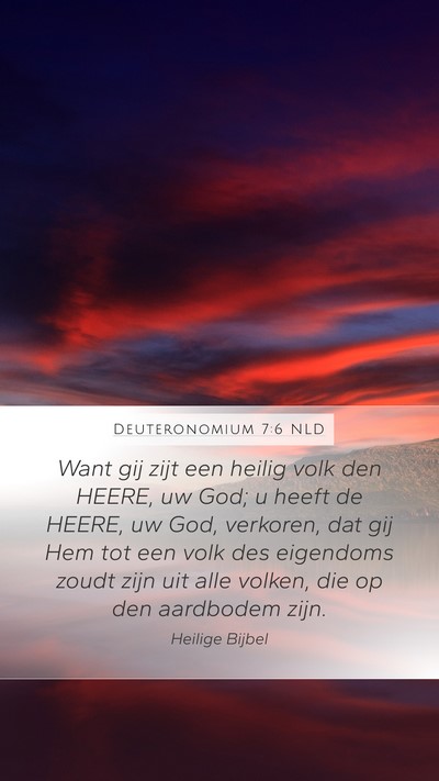 Deuteronomium 7:6 NLD Bible Verse Image