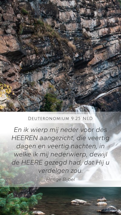 Deuteronomium 9:25 NLD Bible Verse Image