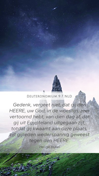 Deuteronomium 9:7 NLD Bible Verse Image