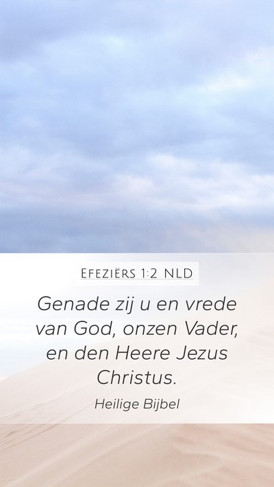 Efeziërs 1:2 NLD Bible Verse Image