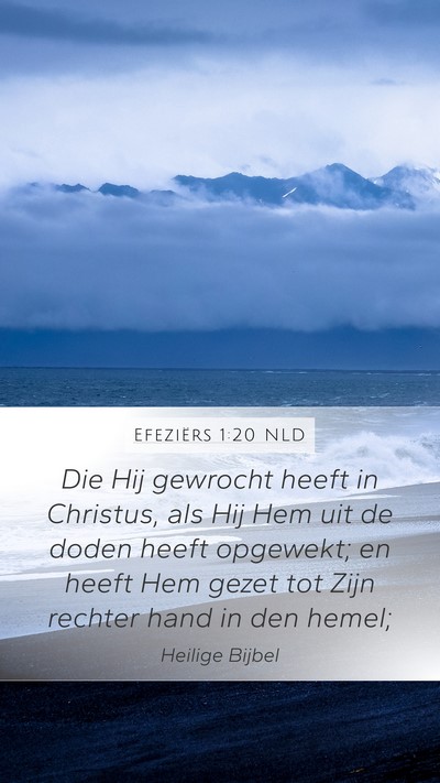 Efeziërs 1:20 NLD Bible Verse Image