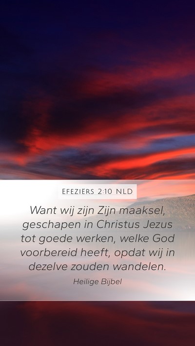 Efeziërs 2:10 NLD Bible Verse Image