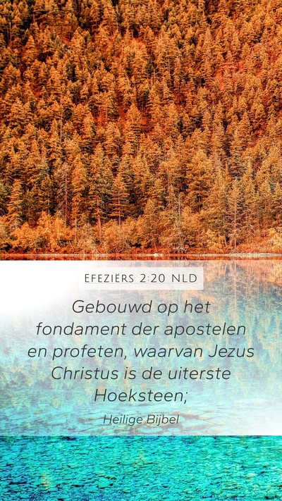 Efeziërs 2:20 NLD Bible Verse Image