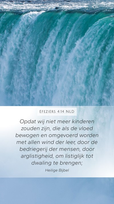 Efeziërs 4:14 NLD Bible Verse Image