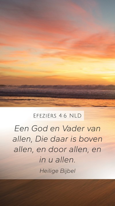 Efeziërs 4:6 NLD Bible Verse Image