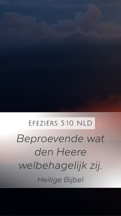 Efeziërs 5:10 NLD Bible Verse Image