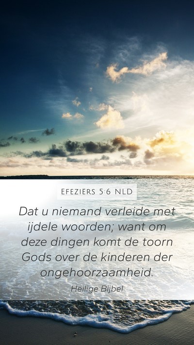 Efeziërs 5:6 NLD Bible Verse Image