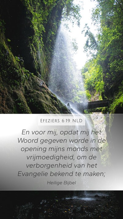 Efeziërs 6:19 NLD Bible Verse Image