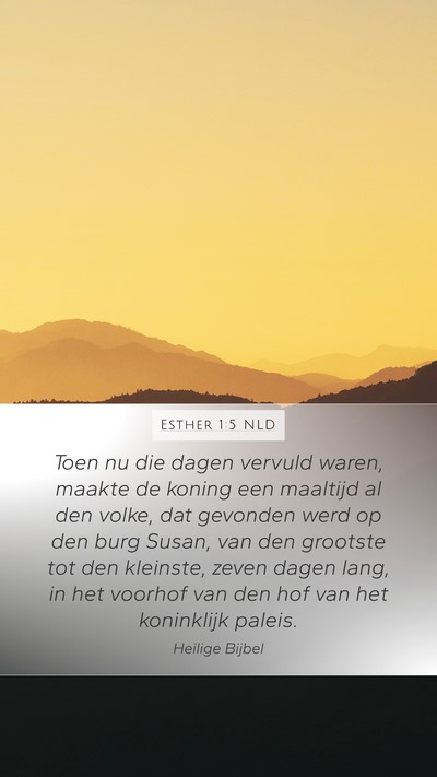 Esther 1:5 NLD Bible Verse Image