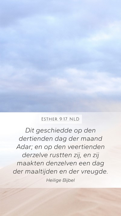 Esther 9:17 NLD Bible Verse Image