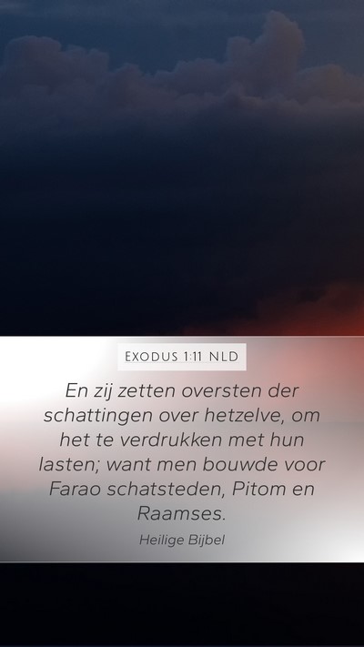 Exodus 1:11 NLD Bible Verse Image