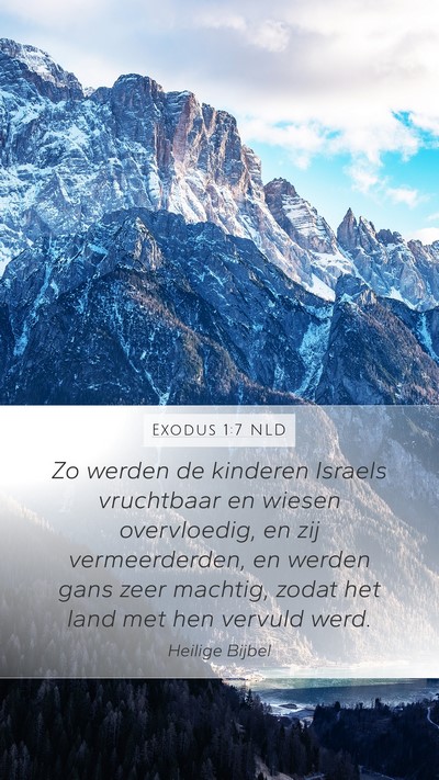 Exodus 1:7 NLD Bible Verse Image
