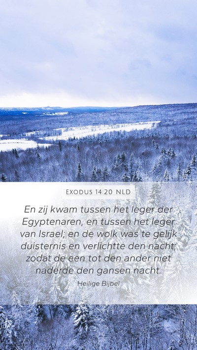 Exodus 14:20 NLD Bible Verse Image