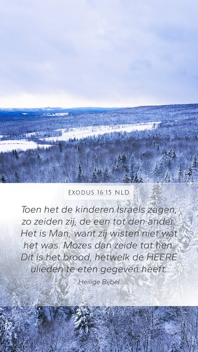 Exodus 16:15 NLD Bible Verse Image