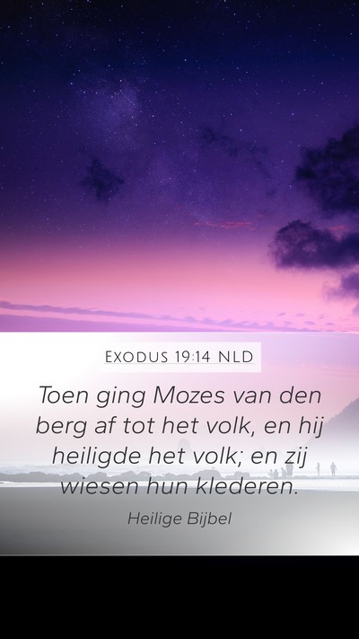 Exodus 19:14 NLD Bible Verse Image