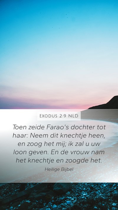 Exodus 2:9 NLD Mobile Phone Wallpaper - Toen zeide Farao's dochter tot haar: Neem dit - Mobile Bible Verse Wallpaper