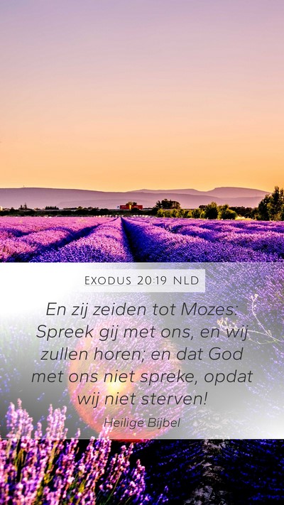 Exodus 20:19 NLD Bible Verse Image