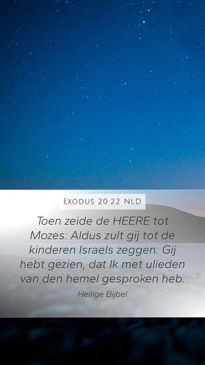Exodus 20:22 NLD Bible Verse Image