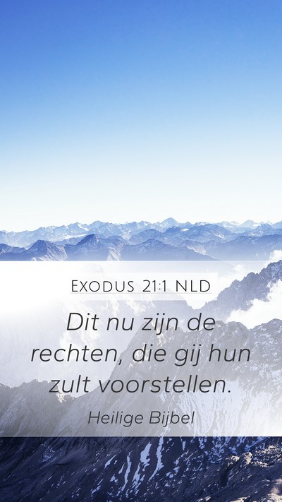 Exodus 21:1 NLD Bible Verse Image