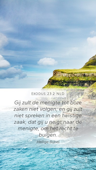Exodus 23:2 NLD Bible Verse Image