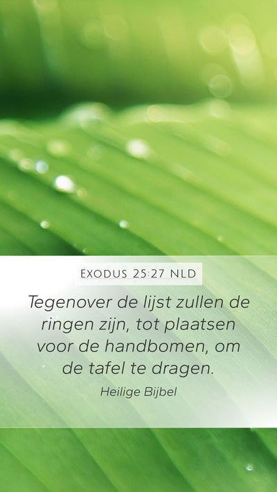 Exodus 25:27 NLD Bible Verse Image