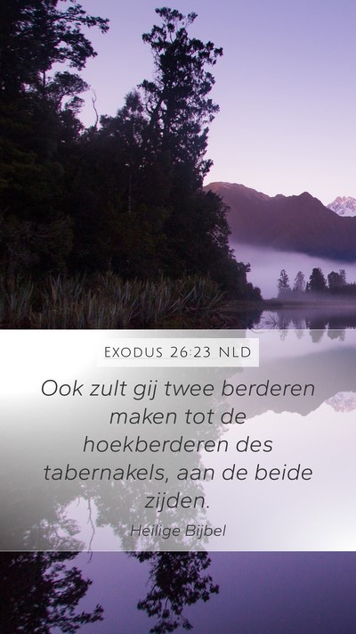 Exodus 26:23 NLD Bible Verse Image