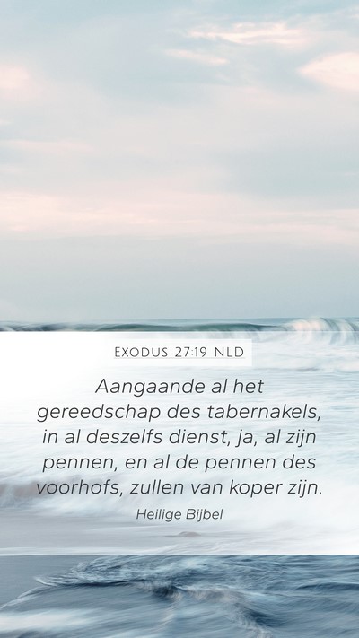 Exodus 27:19 NLD Bible Verse Image