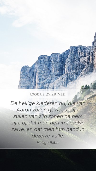 Exodus 29:29 NLD Bible Verse Image