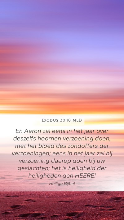 Exodus 30:10 NLD Bible Verse Image