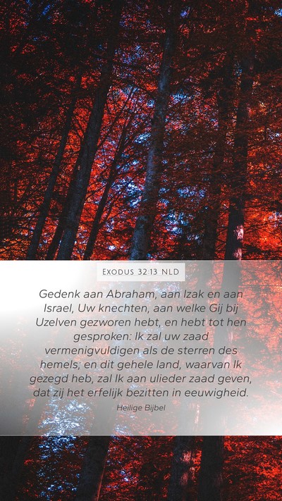 Exodus 32:13 NLD Bible Verse Image