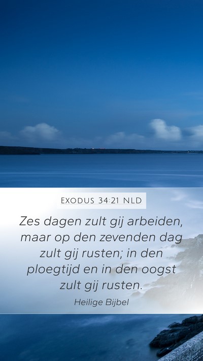 Exodus 34:21 NLD Bible Verse Image