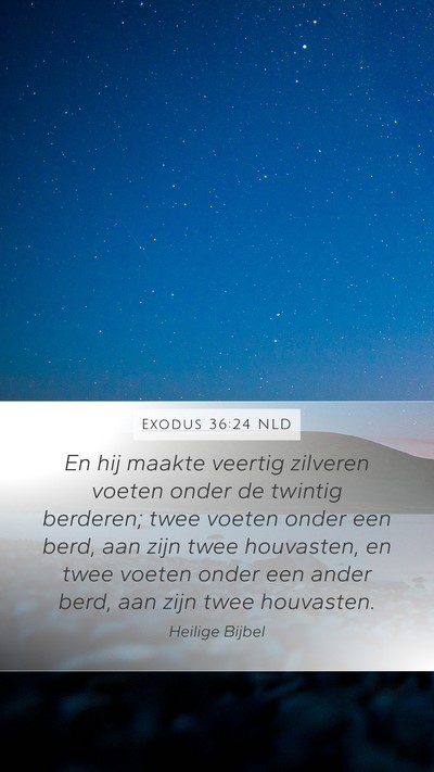 Exodus 36:24 NLD Bible Verse Image