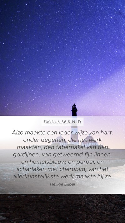 Exodus 36:8 NLD Bible Verse Image