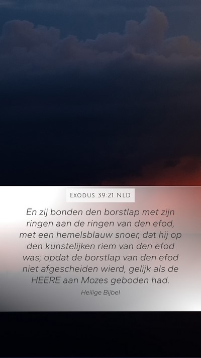 Exodus 39:21 NLD Bible Verse Image