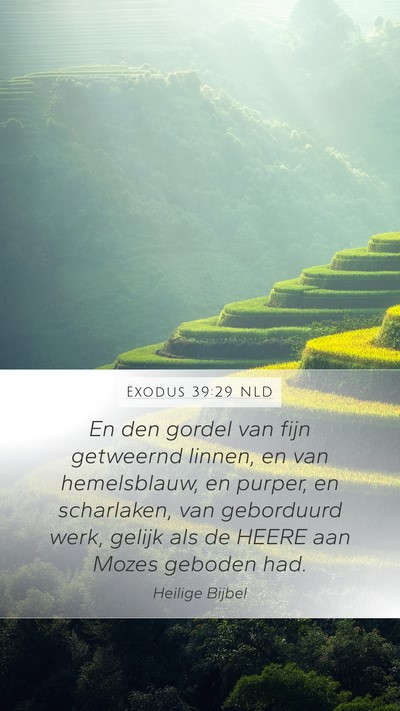 Exodus 39:29 NLD Bible Verse Image