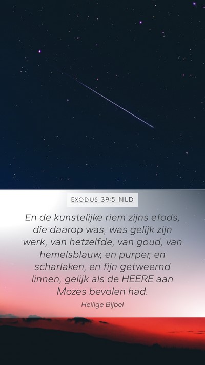 Exodus 39:5 NLD Bible Verse Image