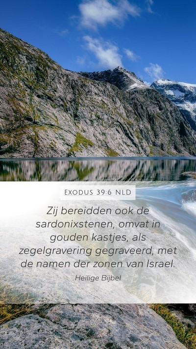 Exodus 39:6 NLD Mobile Phone Wallpaper - Zij bereidden ook de sardonixstenen, omvat in - Mobile Bible Verse Wallpaper