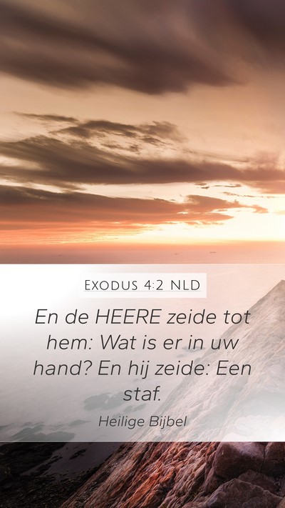 Exodus 4:2 NLD Bible Verse Image
