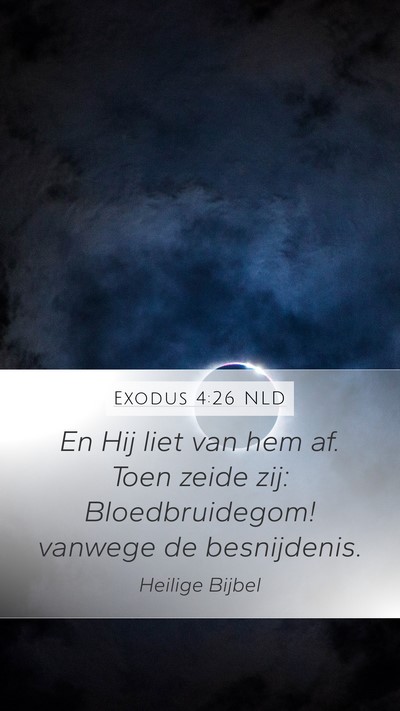 Exodus 4:26 NLD Mobile Phone Wallpaper - En Hij liet van hem af. Toen zeide zij: - Mobile Bible Verse Wallpaper