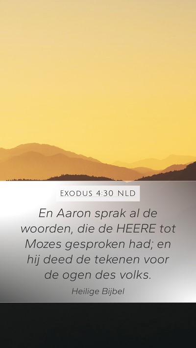 Exodus 4:30 NLD Bible Verse Image