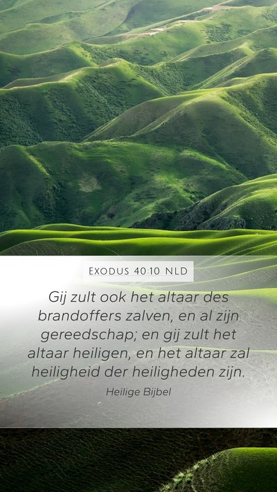 Exodus 40:10 NLD Bible Verse Image