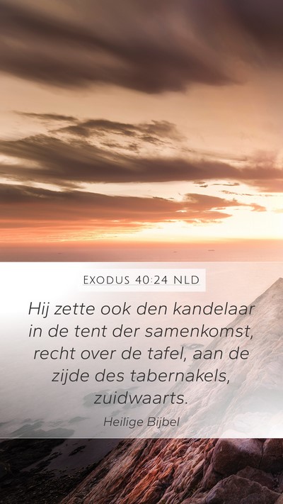 Exodus 40:24 NLD Bible Verse Image