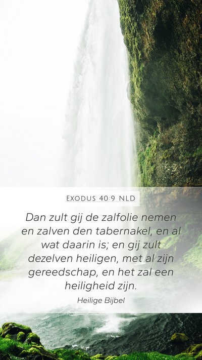 Exodus 40:9 NLD Bible Verse Image