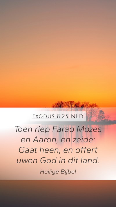 Exodus 8:25 NLD Bible Verse Image
