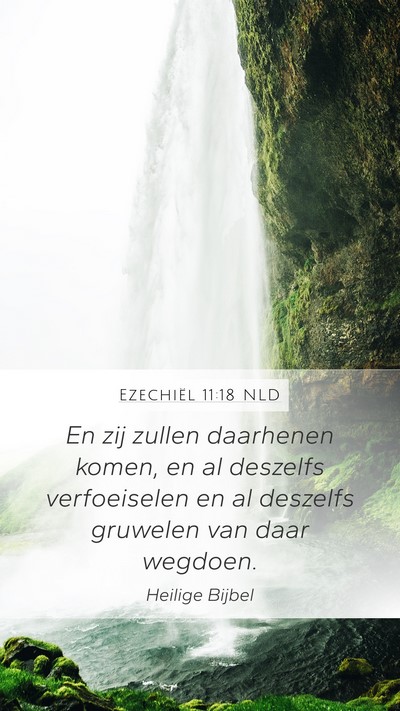 Ezechiël 11:18 NLD Bible Verse Image