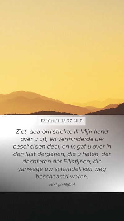 Ezechiël 16:27 NLD Bible Verse Image