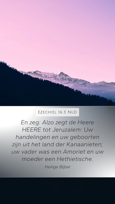 Ezechiël 16:3 NLD Bible Verse Image