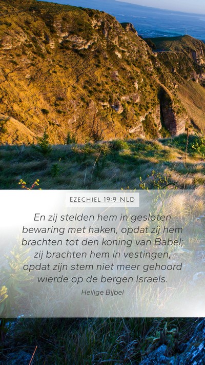 Ezechiël 19:9 NLD Bible Verse Image