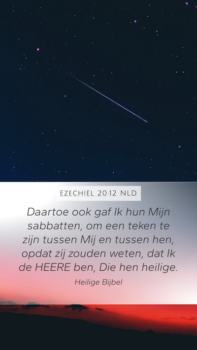 Ezechiël 20:12 NLD Bible Verse Image
